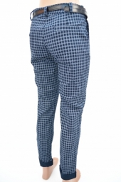 Pantaloni f.carou bleumarin