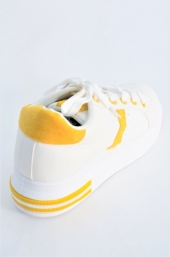 Tenisi f.J-1828 alb-galben