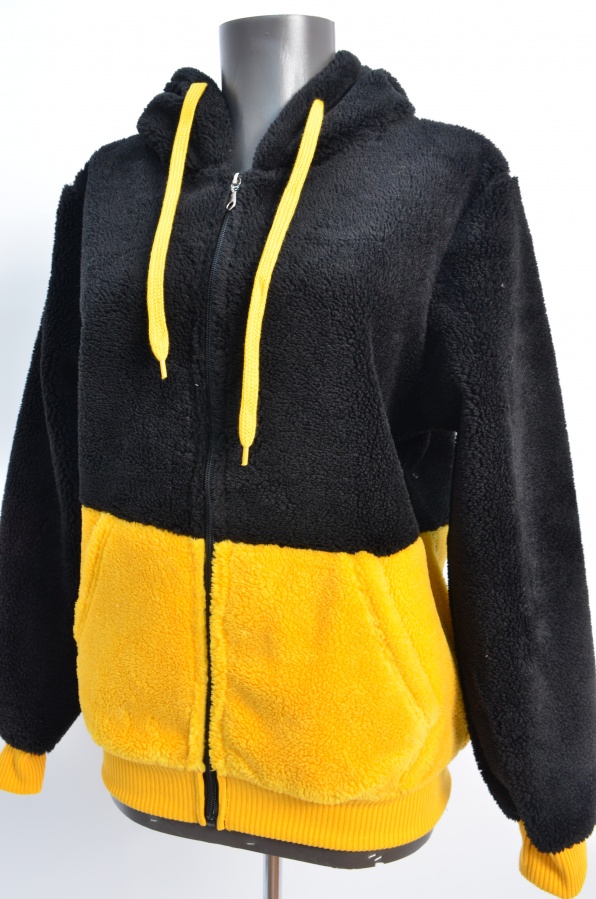 Hanorac f.2057 negru-galben
