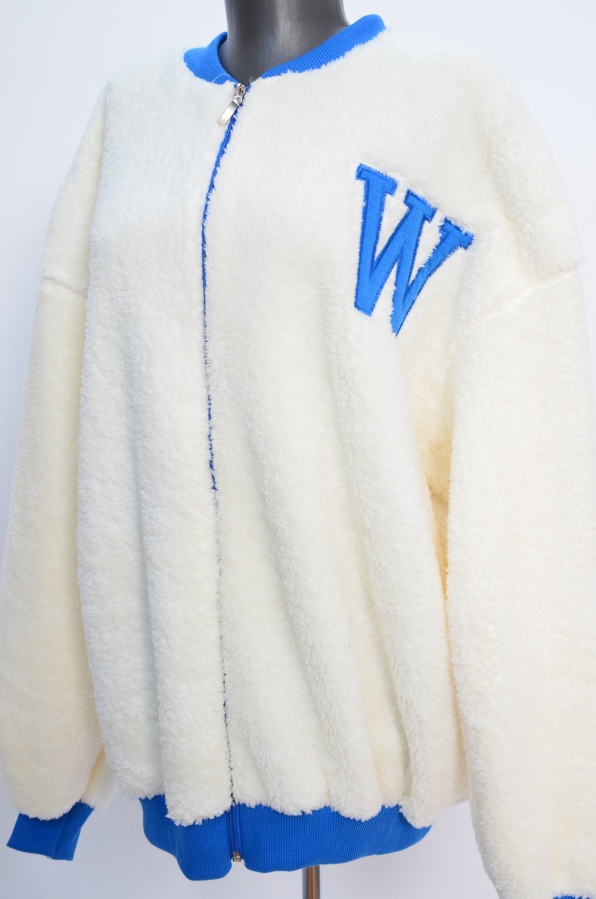 Hanorac f.alb-albastru